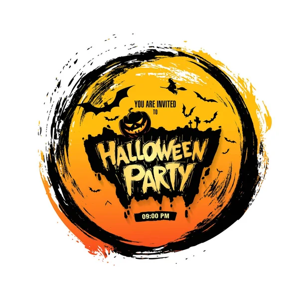 Plakat Halloween Party — Wektor stockowy