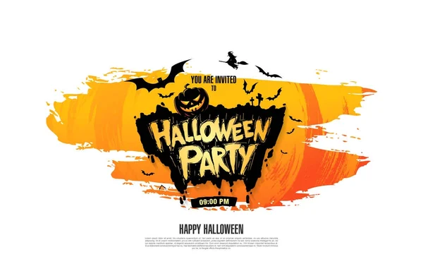 Halloween-Party-Plakat — Stockvektor