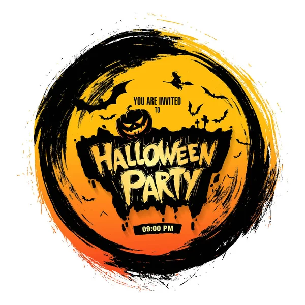 Plakat Halloween Party — Wektor stockowy