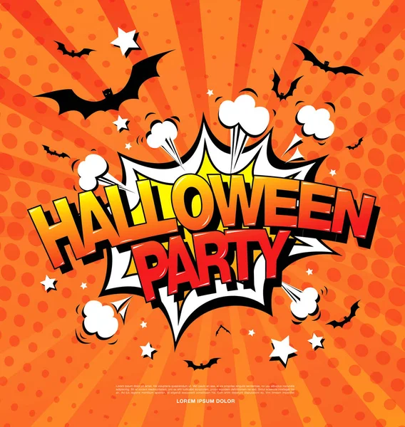 Halloween party poster — Stock Vector