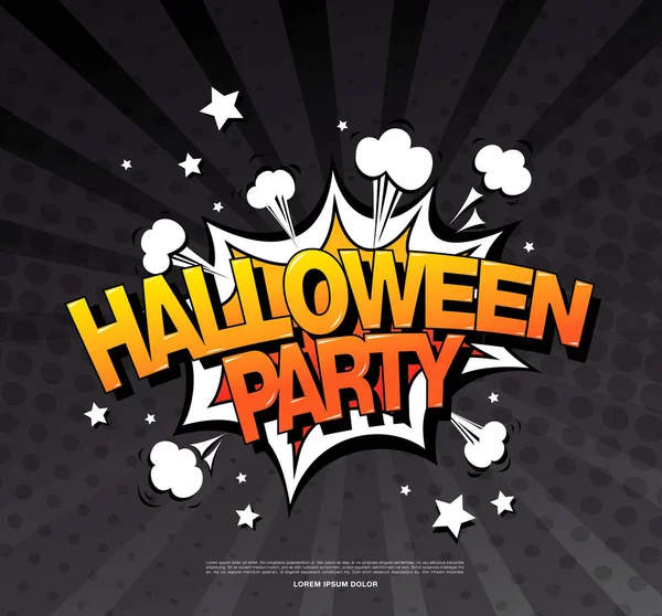 Cartel de fiesta de Halloween — Vector de stock