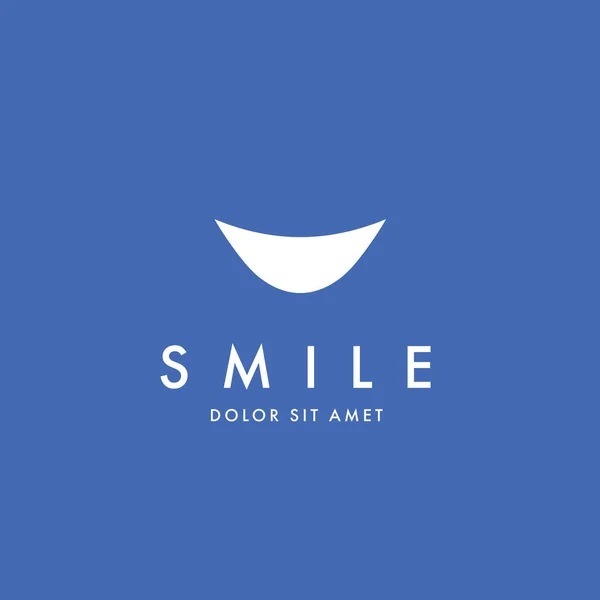 Logotipo corporativo con signo de sonrisa — Archivo Imágenes Vectoriales