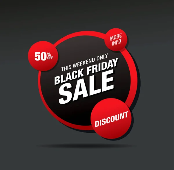 Black friday sale banner — Stock Vector