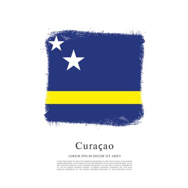 Curacao renkli bayrağı