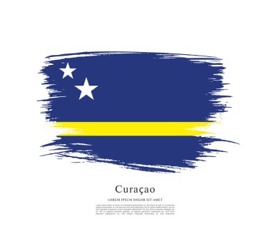 Curacao renkli bayrağı