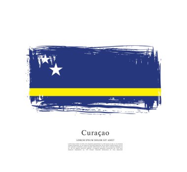 Curacao renkli bayrağı