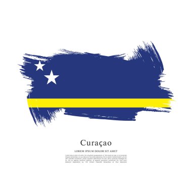 Curacao renkli bayrağı