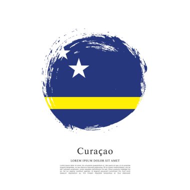 Curacao renkli bayrağı