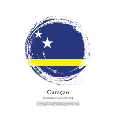 Curacao renkli bayrağı