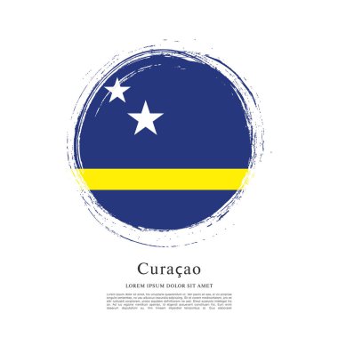 Curacao renkli bayrağı
