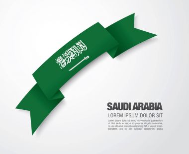 Suudi Arabistan bayrağı ile şerit