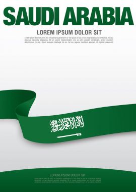 Suudi Arabistan bayrağı ile şerit