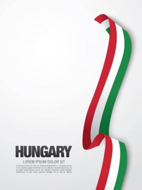 Macaristan kart düzeni tasarım bayrağı 