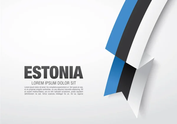 Flaga Estonii karty projekt layoutu — Wektor stockowy