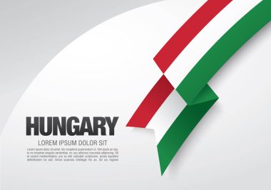 Macaristan kart düzeni tasarım bayrağı 