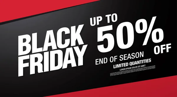 Black Friday Banner de venta — Vector de stock