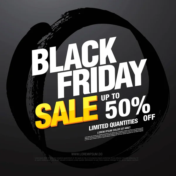 Black Friday Banner de venta — Archivo Imágenes Vectoriales