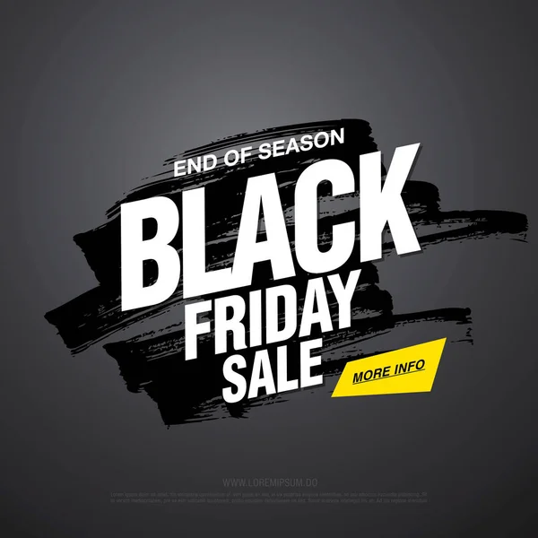 Black Friday Banner de venta — Vector de stock