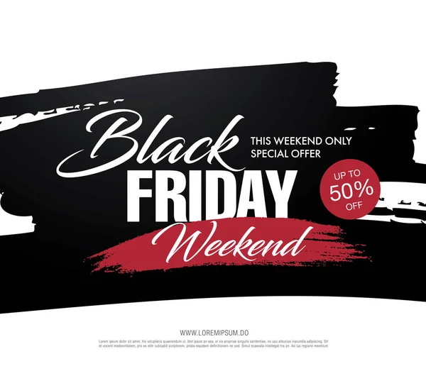 Black Friday Banner de venta — Vector de stock