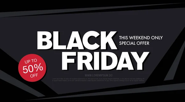 Plakát prodeje Black Friday — Stockový vektor