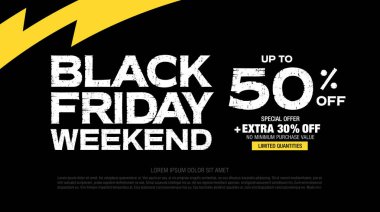 Kara Cuma indirim posteri