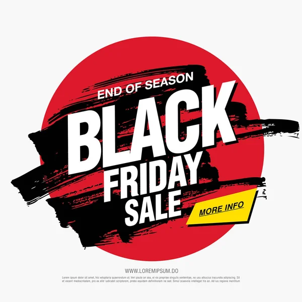 Cartaz de venda Black Friday — Vetor de Stock