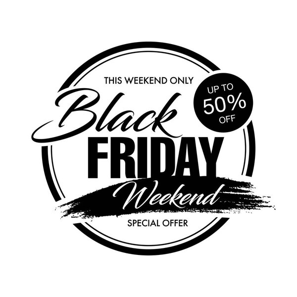 Плакат Черной пятницы