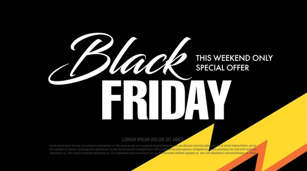 Plakát prodeje Black Friday — Stockový vektor