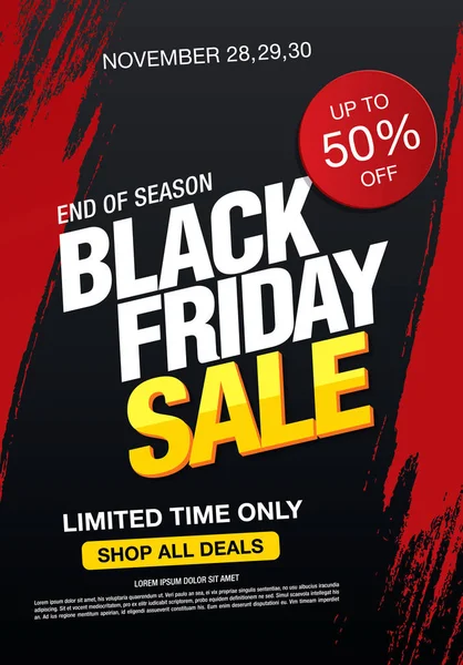 Affiche Black Friday — Image vectorielle