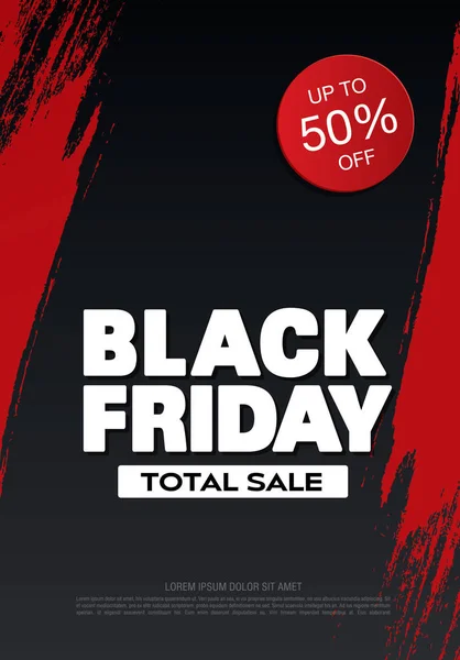 Black Friday poster — Stock Vector