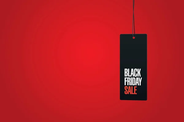 Black Friday texto no rótulo — Vetor de Stock