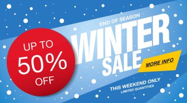 Kış indirimi şablonu