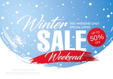 Kış indirimi şablonu