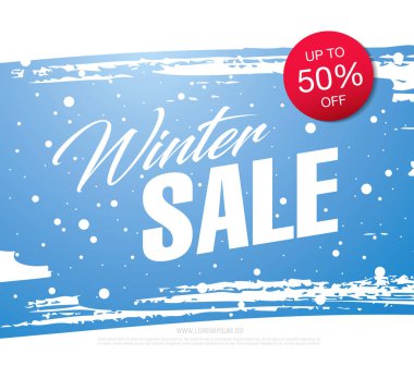 Kış indirimi şablonu