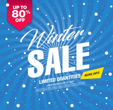 Kış indirimi şablonu