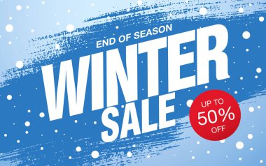 Kış indirimi şablonu