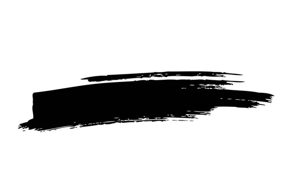 黒いブラシ ストローク ベクター グランジ背景 — ストックベクタ