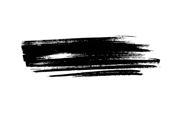 黒いブラシ ストローク ベクター グランジ背景 — ストックベクタ