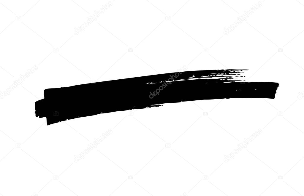 black brushstroke vector grunge background