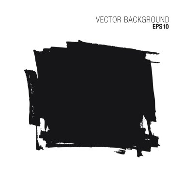 Soyut grunge arka planda siyah renk beyaz arka plan üzerinde izole vektör çizim