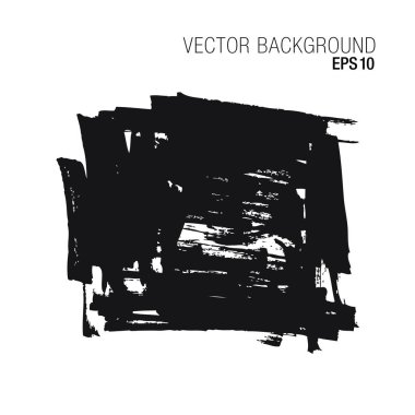 Soyut grunge arka planda siyah renk beyaz arka plan üzerinde izole vektör çizim
