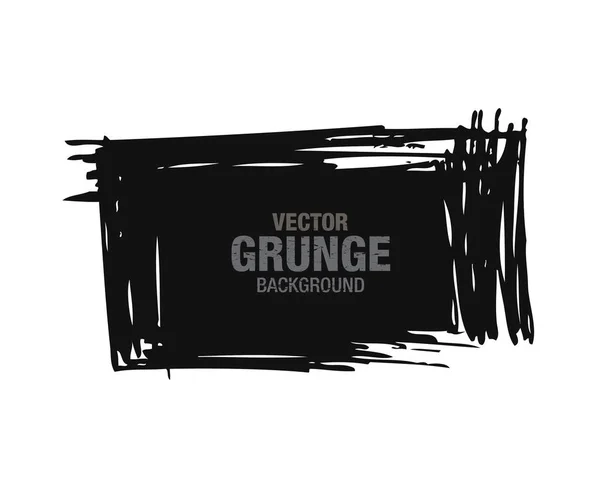 Vektor Illustration Des Abstrakten Grunge Hintergrunds Schwarzer Farbe Isoliert Auf — Stockvektor