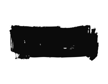 Beyaz arka planda siyah brushstroke vektör