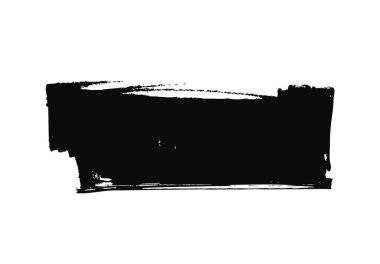 Beyaz arka planda siyah brushstroke vektör