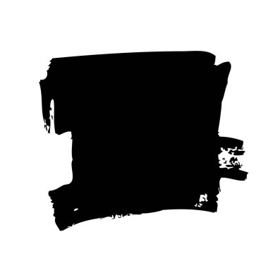 Siyah kare beyaz arka plan üzerinde Pazar tarafından yapılan