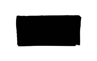 Beyaz arka planda siyah brushstroke vektör