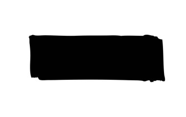 Beyaz arka planda siyah brushstroke vektör