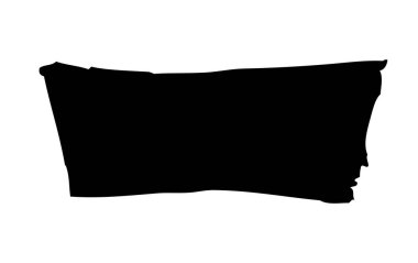 Beyaz arka planda siyah brushstroke vektör