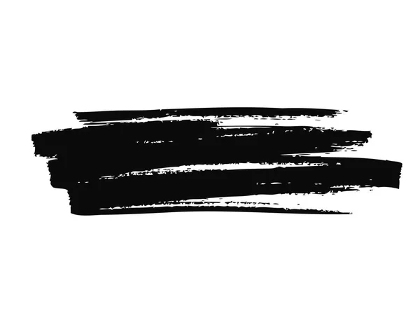 白の背景に黒の筆ベクトル — ストックベクタ