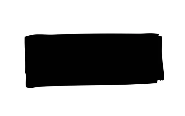 Schwarzer Pinselstrich Vektor Auf Weißem Hintergrund — Stockvektor
